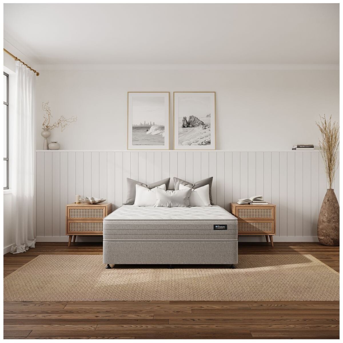 Sealy Posture Premier Austin Plush King Single Mattress - PostureTech Coils, EdgeGuard - AUS-PLU-KSG
