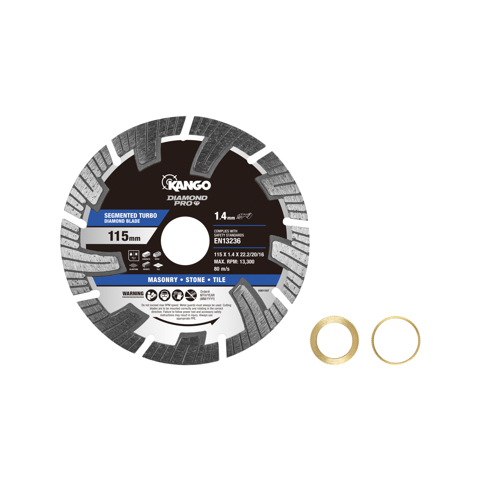 Kango 115mm Segmented Turbo Diamond Saw Blade KDB115ST