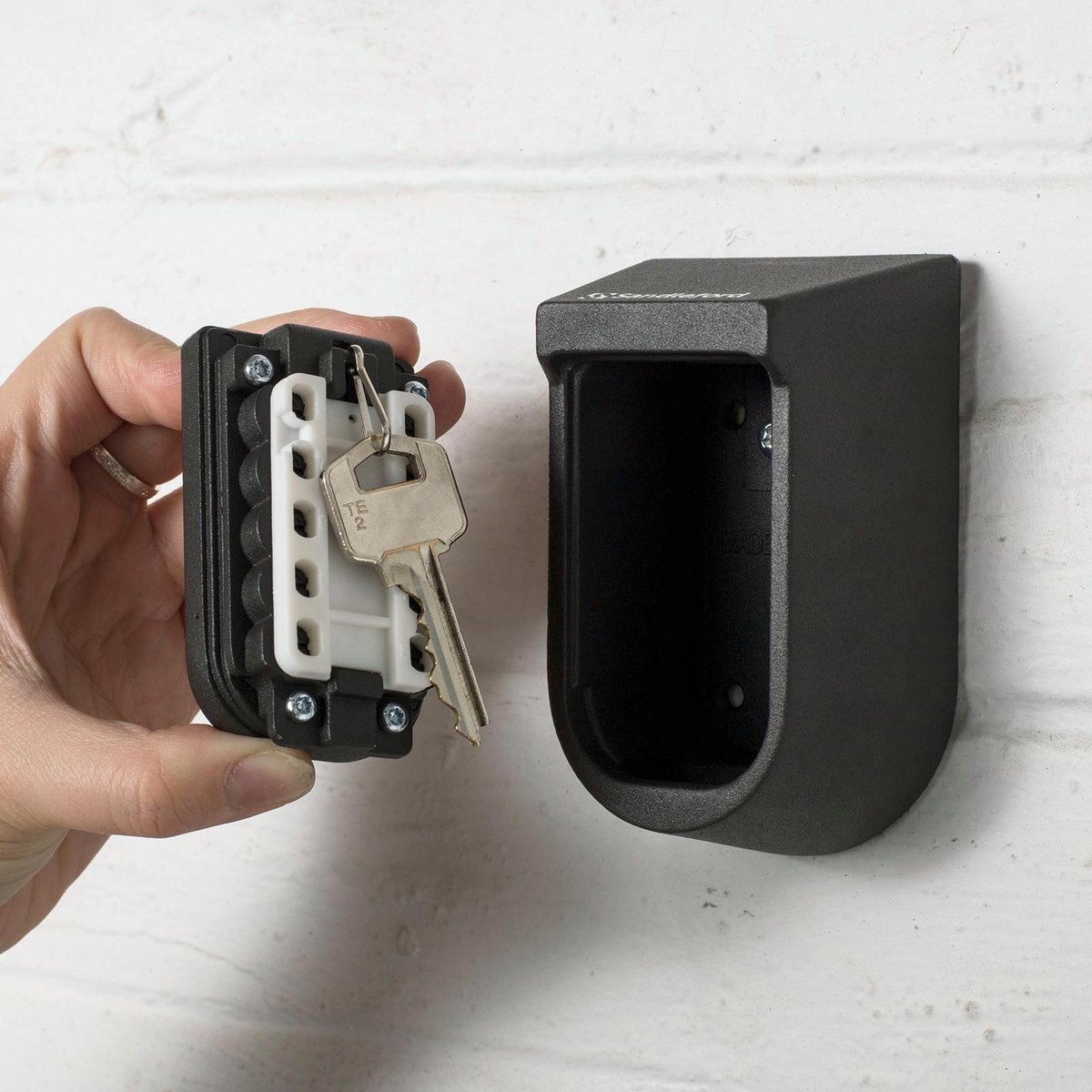 Sandleford 105 x 65 x 55mm Black Steel Wall Mounted Key Storage Safe