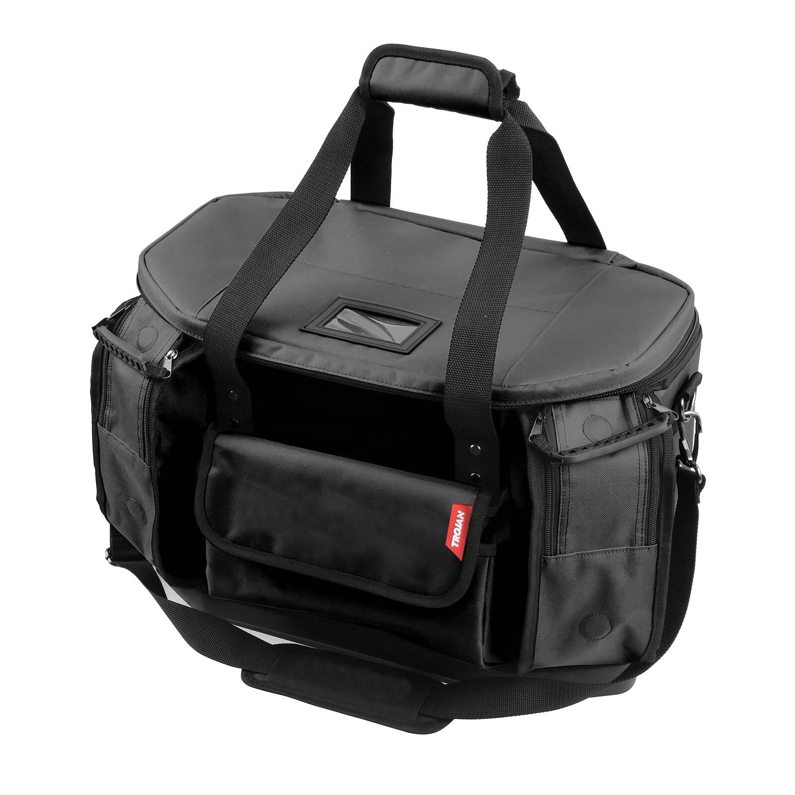 Trojan Black Round Mouth Tool Bag 10 Pockets