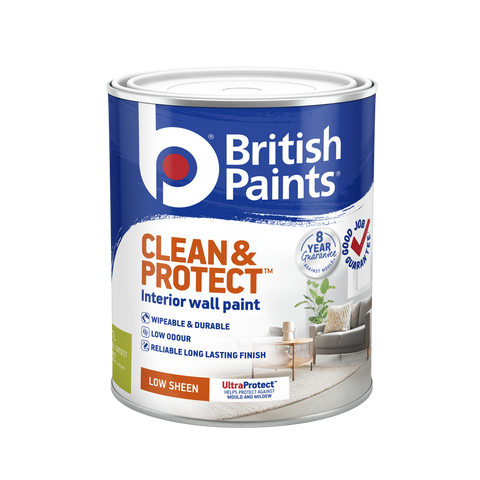 British Paints Mid Low Sheen Interior Paint 1L - Wipeable - Durable - Mid - SuperSaverAU - view 1