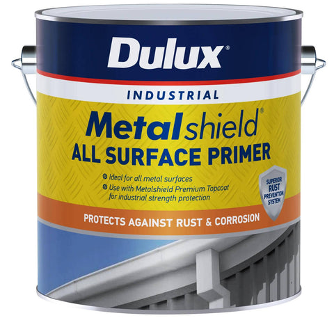 Dulux Metalshield All Surface Primer 4L Grey - Outdoor Metal Primer