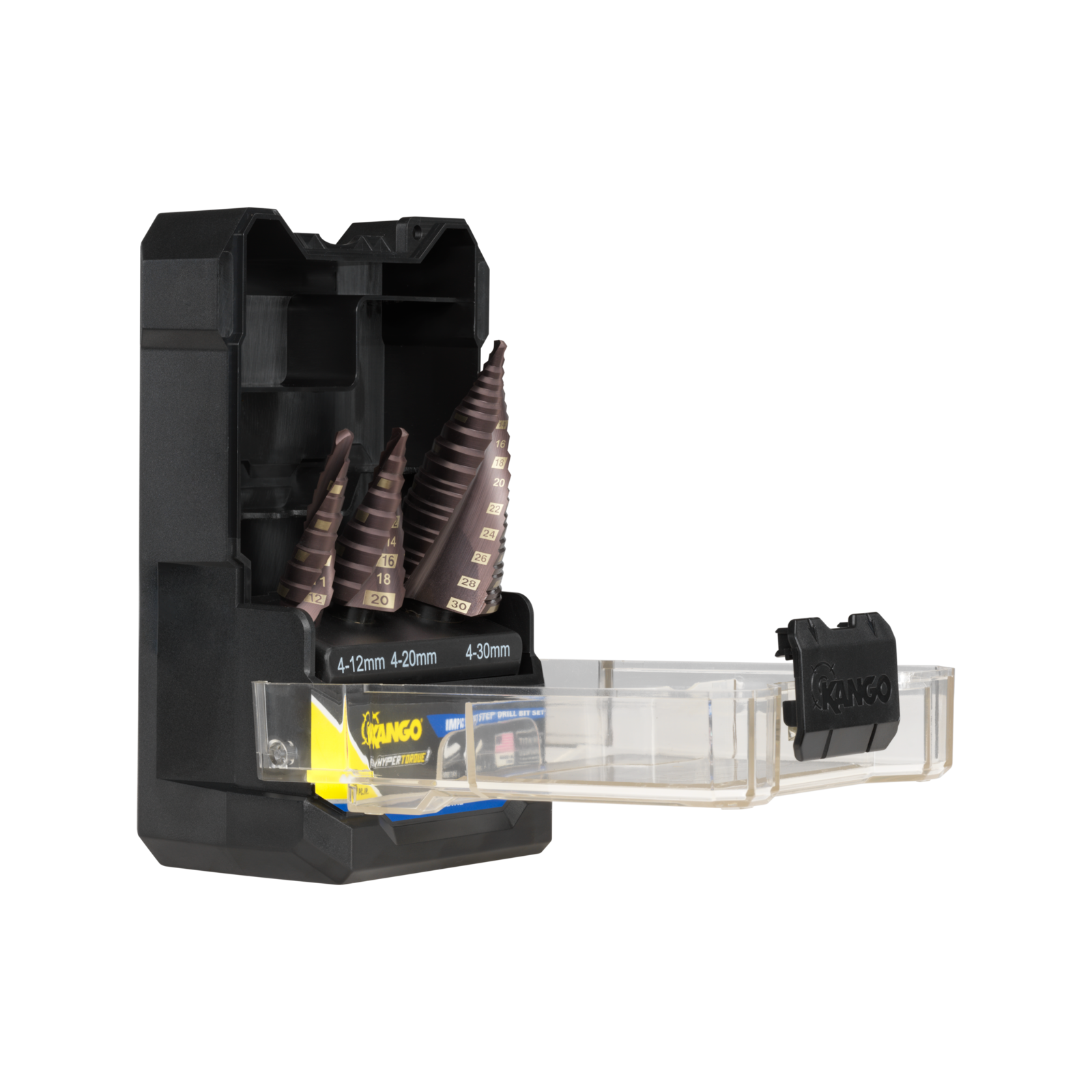 Kango Hypertorque 3 Piece Step Drill Bit Set (4-12mm, 4-20mm, 4-30mm)