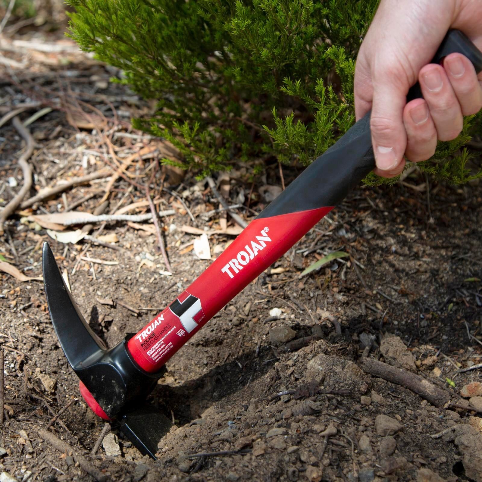 Trojan Fibreglass Handle Pick Hoe 240mm