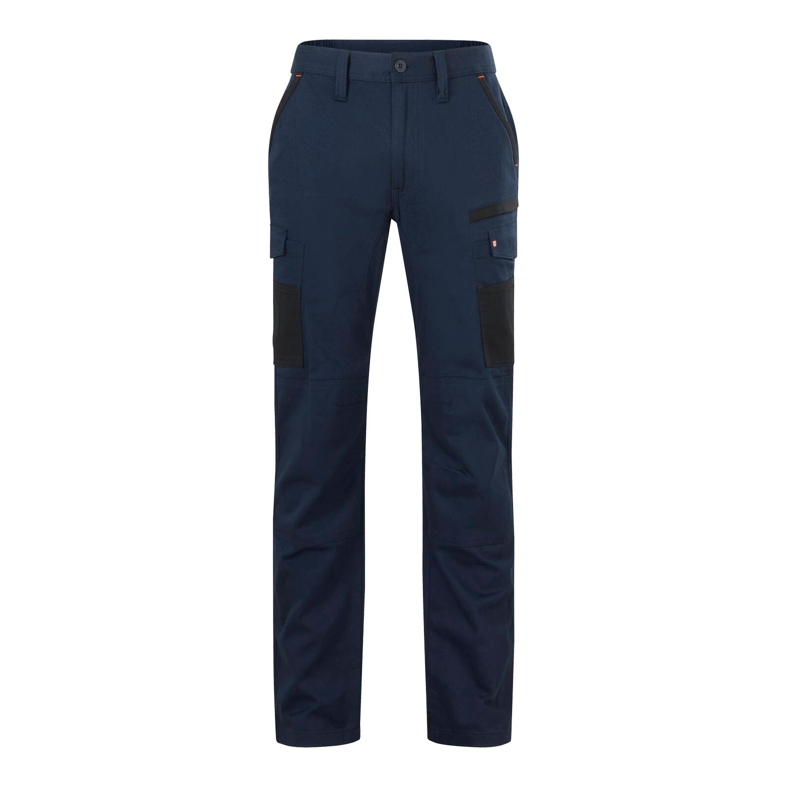 Citeco Men's Navy Cotton Stretch Cargo Pants - 245gsm Twill, Size 97R