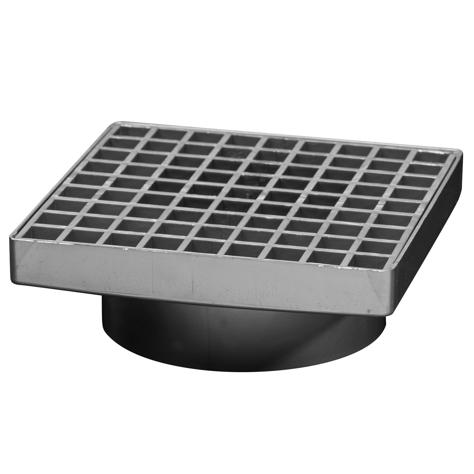 Holman 150 x 150mm D Square Drainage Grate, Silver ABS Plastic