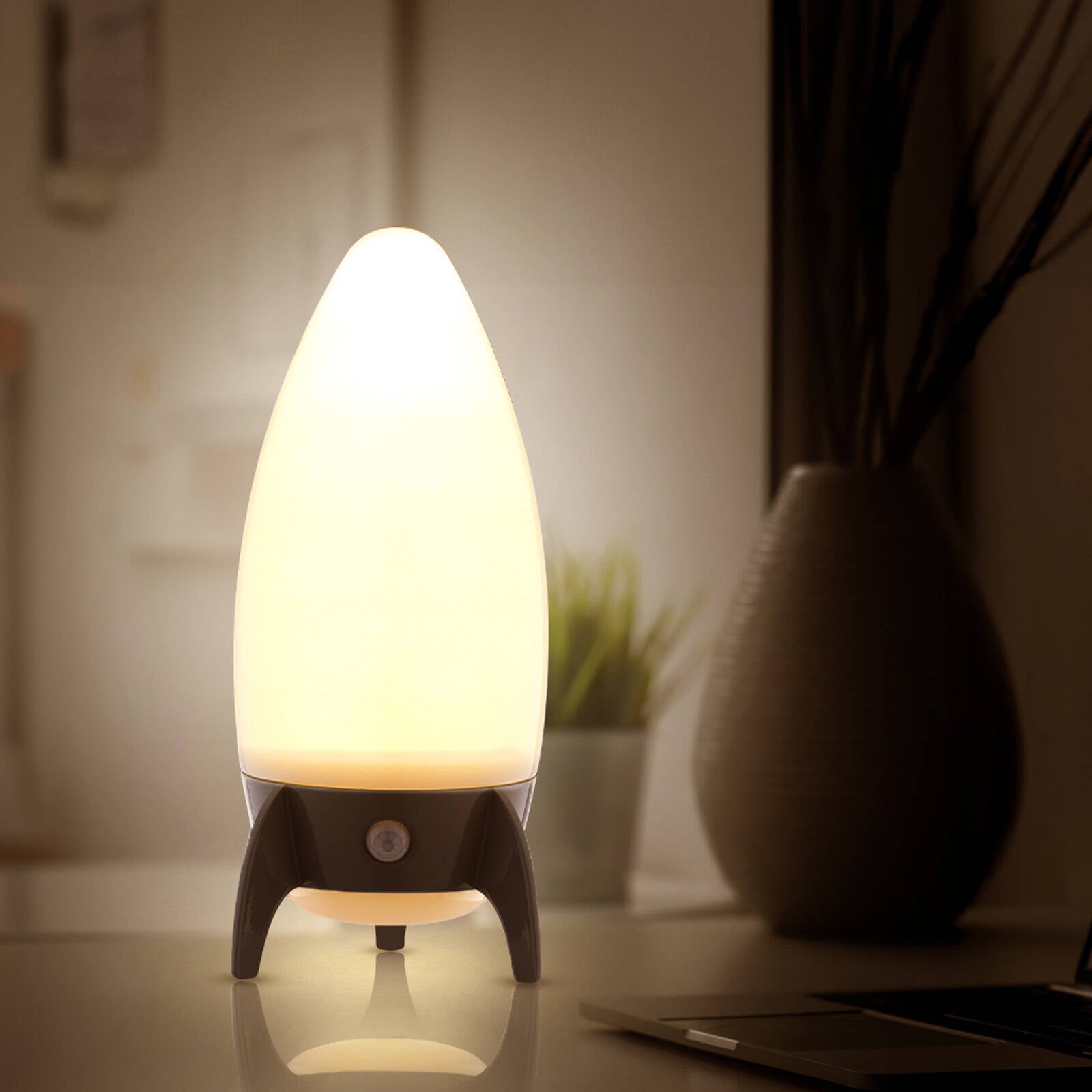 Arlec Rocket Grey LED Motion Activated Night Light NL0069