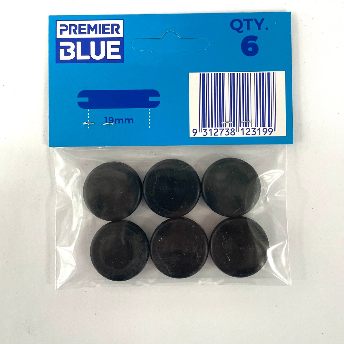 Premier Blue 19mm Nitrile Rubber Blanking Grommet