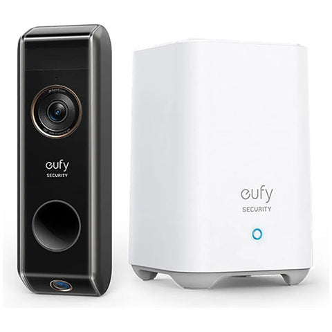 Eufy Dual Camera Video Doorbell with HomeBase 2 Base Station - 2K Video, Facial Recognition - E8213C12