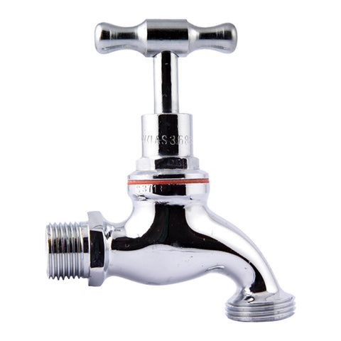 Kinetic 15mm Chrome Garden Tap, Lead Free Brass, Chrome Plated, Indoor & Outdoor