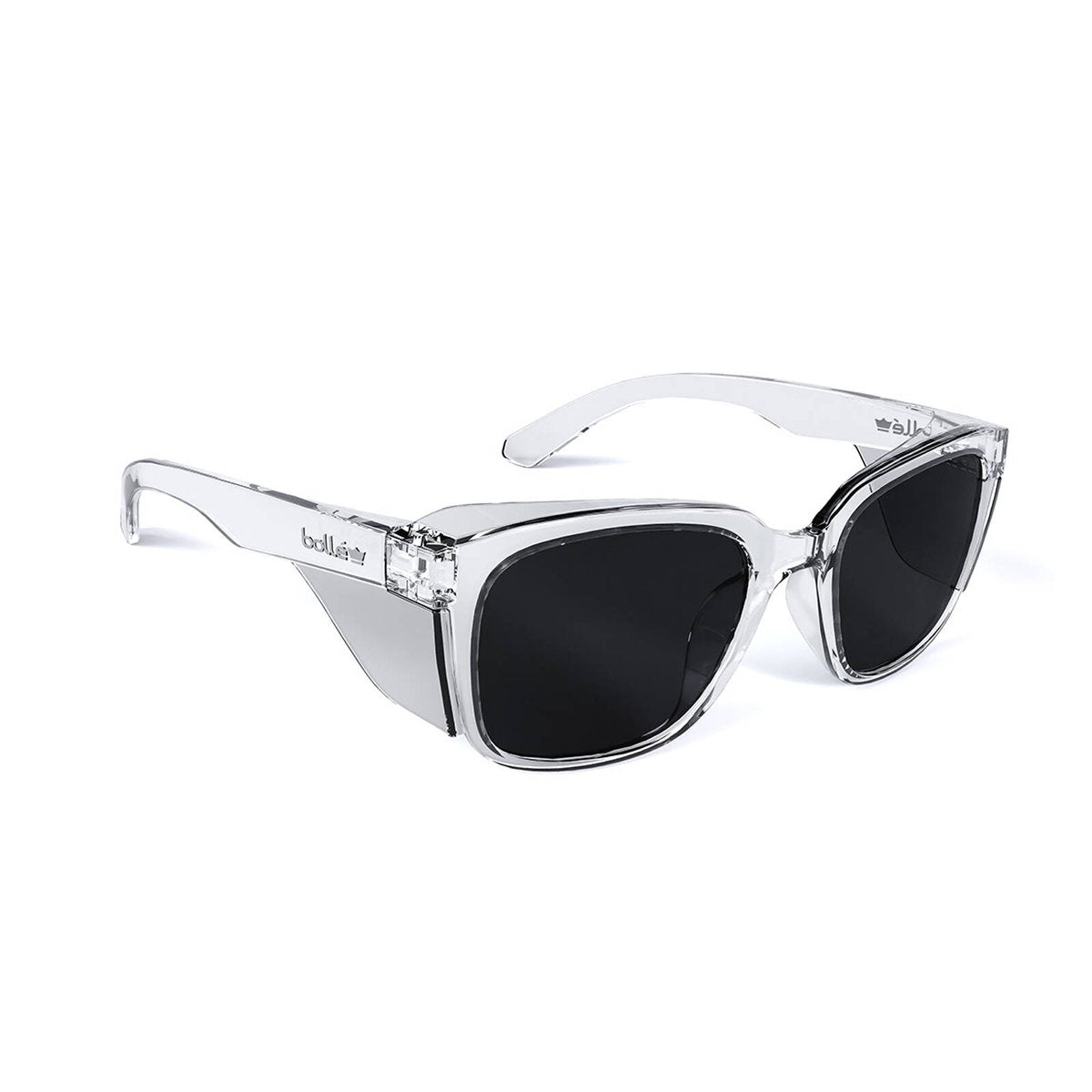 Bolle Safety Smoke Platinum STKS 410 Safety Glasses Anti-Scratch Anti-Fog UV