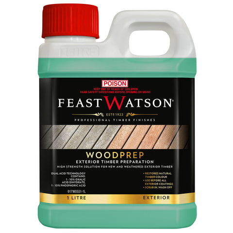 Feast Watson Woodprep 1L Timber Cleaner and Prep for Exterior Decking