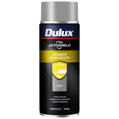Dulux Autoshield 340g Grey Acrylic Primer Surfacer Spray Paint for Cars
