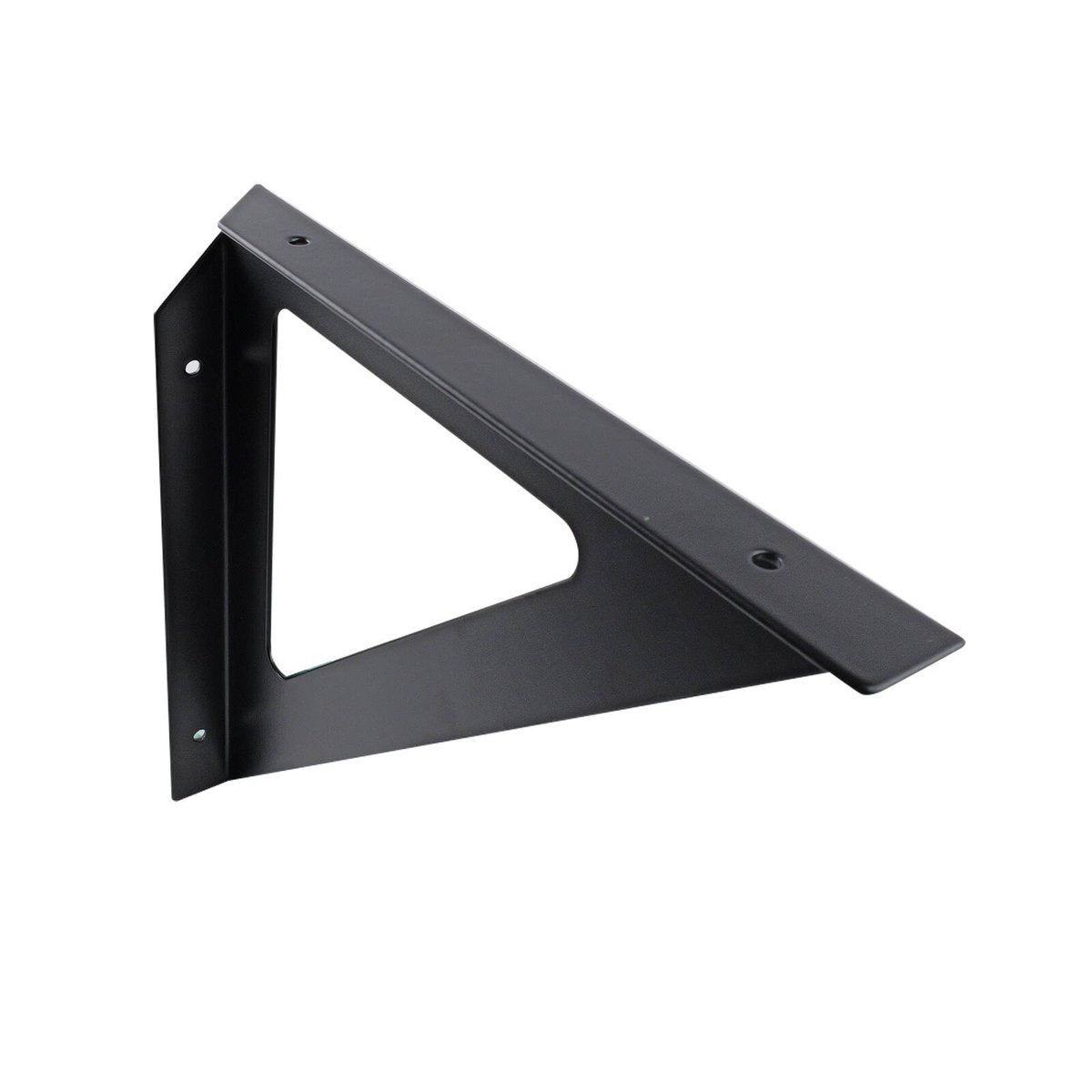 Carinya Triangle Stayed Bracket - 240mm - Powder Coated Steel - Black - SuperSaverAU - view 1