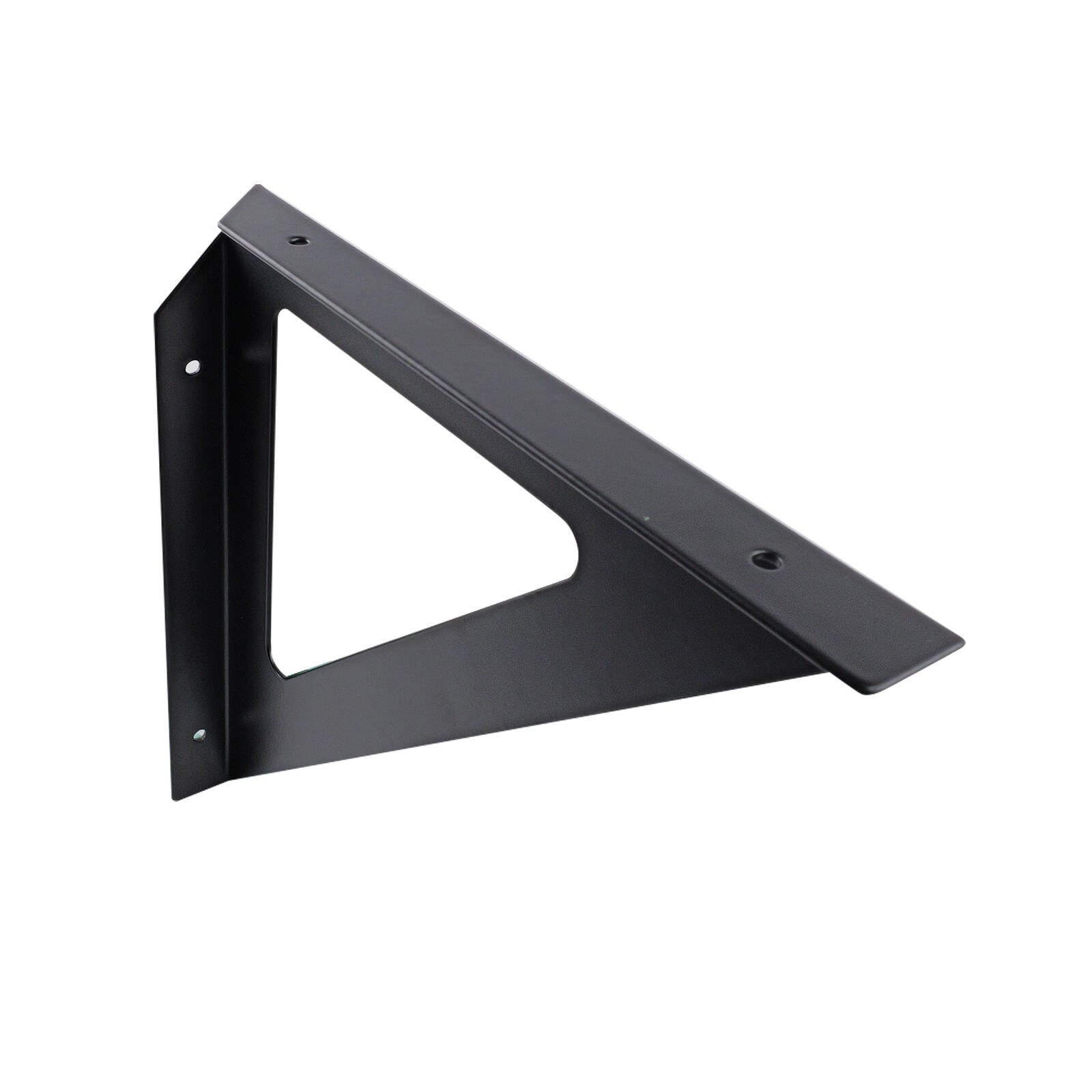Carinya 240 x 240mm Black Triangle Stayed Bracket - Powder Coated Steel Shelf Bracket