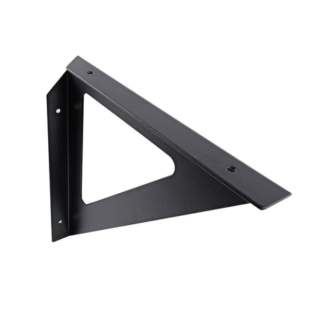 Carinya 240 x 240mm Black Triangle Stayed Bracket - Powder Coated Steel Shelf Bracket