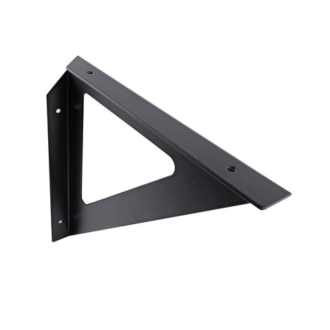 Carinya Triangle Stayed Bracket - 240mm - Powder Coated Steel - Black - SuperSaverAU - view 1