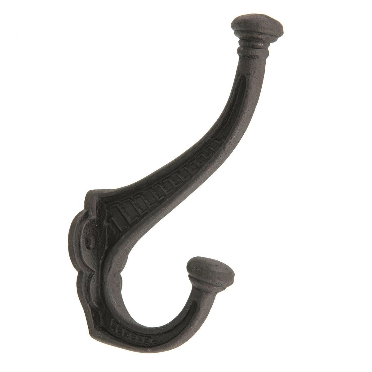 Zenith Robe Hook - 150mm Matte Black Iron - Durable - Easy Installation - SuperSaverAU - view 1