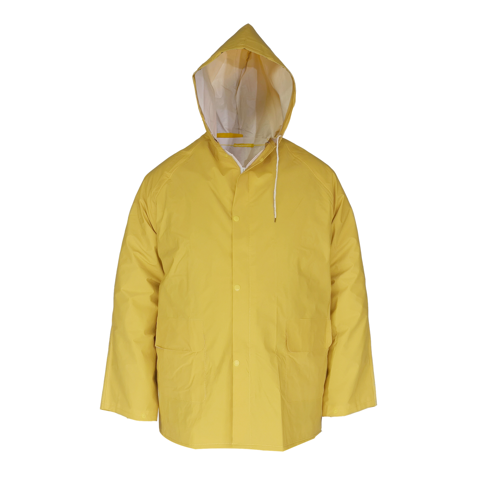 Gripwell L Yellow PVC Wet Weather Raincoat with Hood
