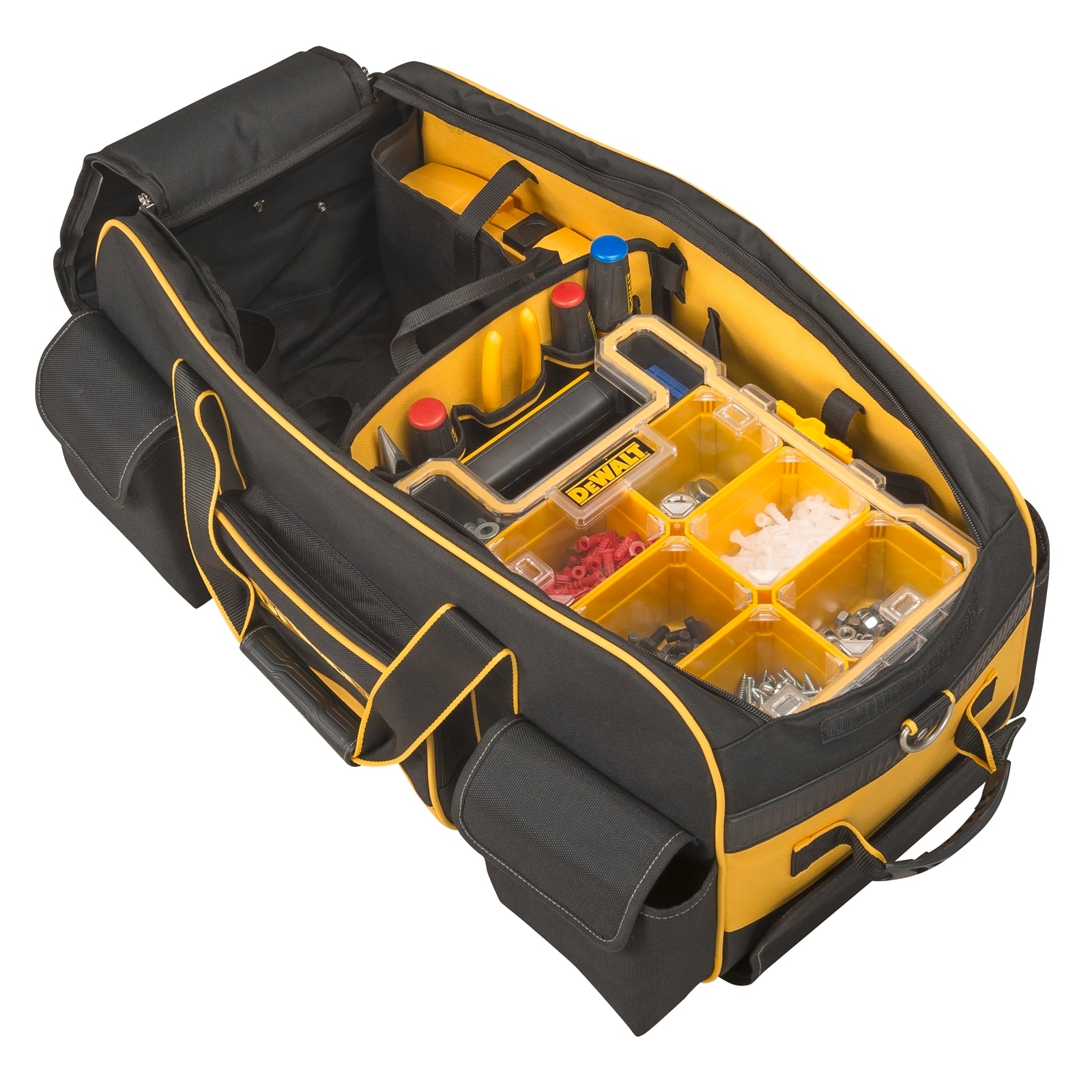 DeWALT Heavy Duty Roller Tool Bag, 1200 Denier, 31L, Telescopic Handle