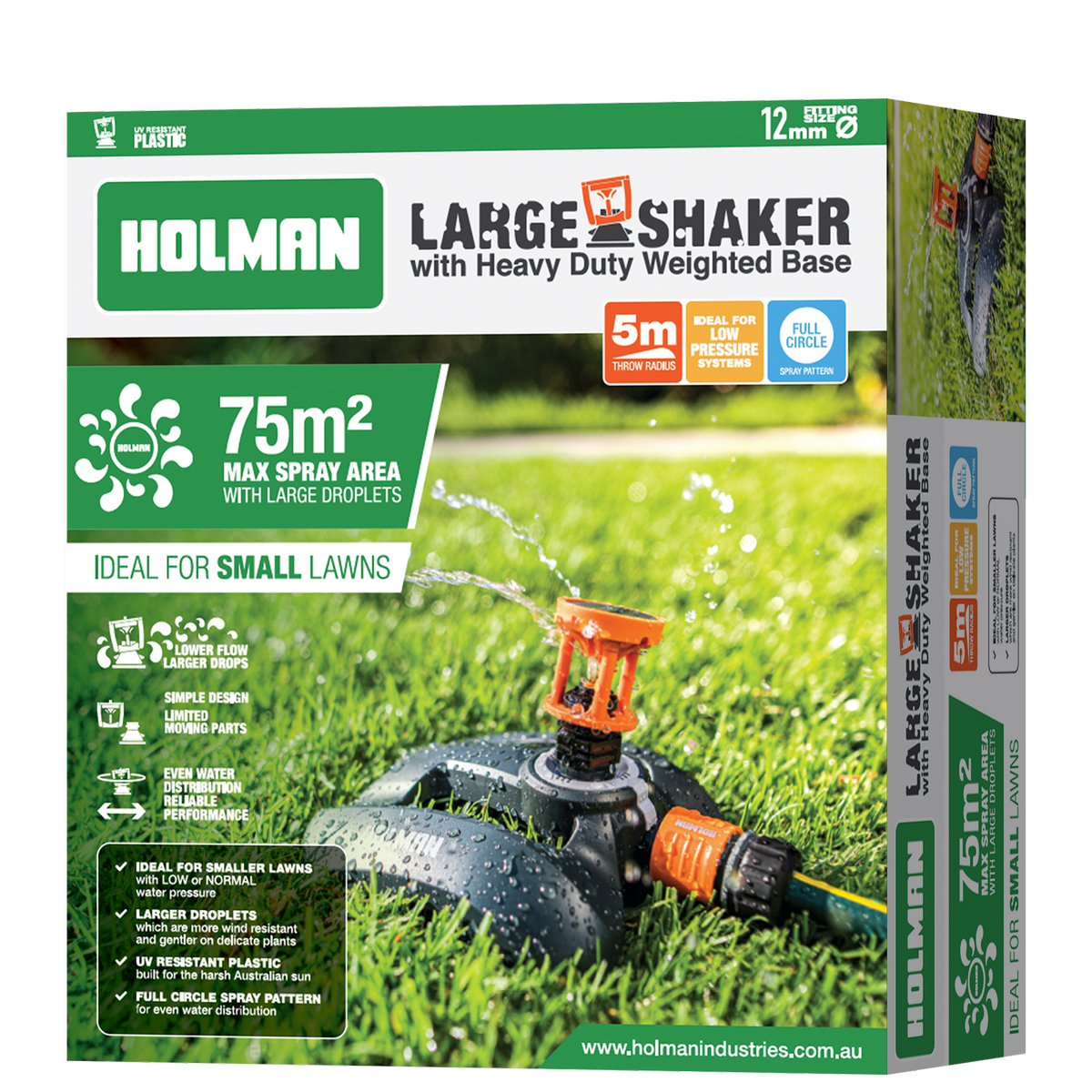 Holman Large Shaker Head - Heavy Duty Weighted Base - 190mm x 75mm x 210mm - SuperSaverAU - view 5