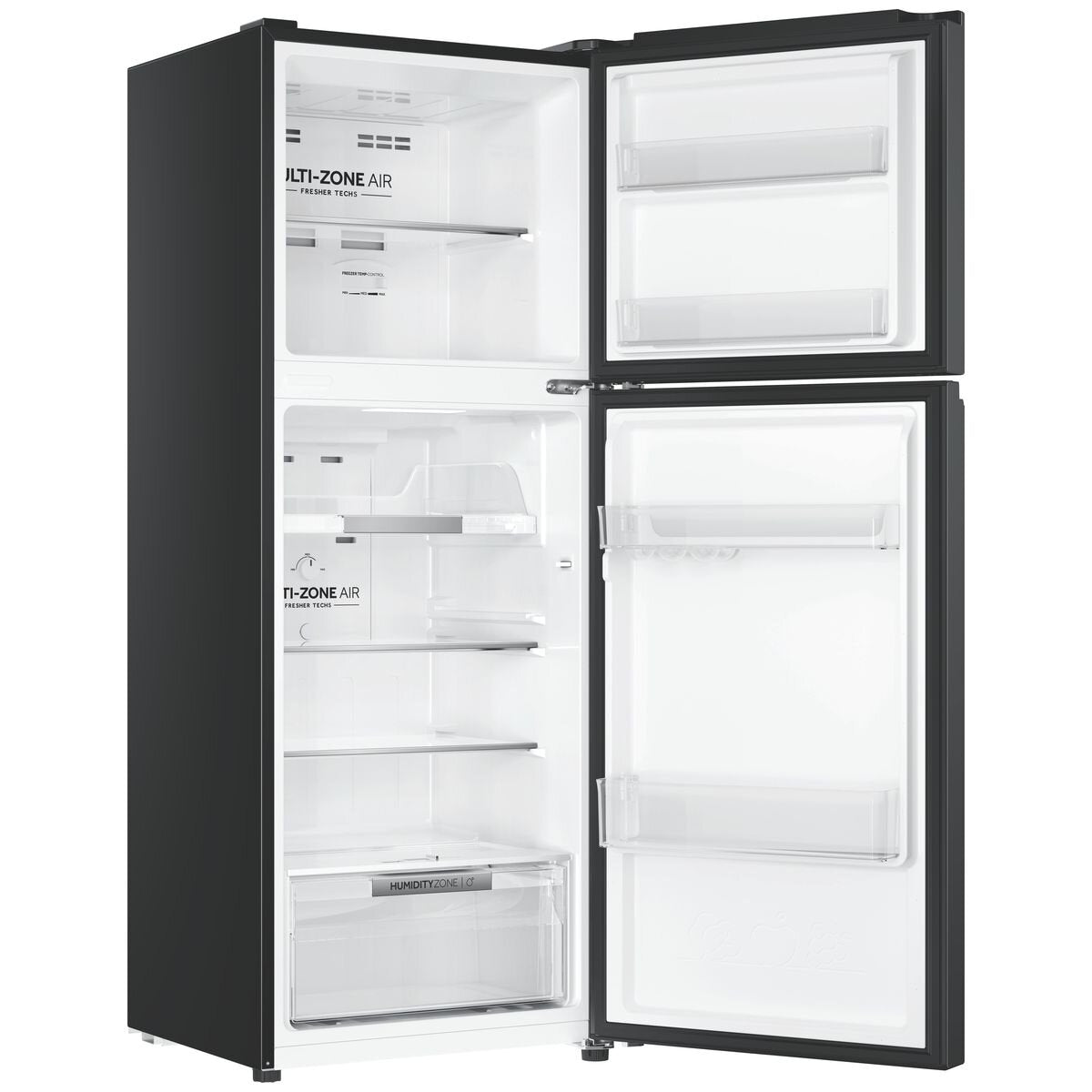Haier 208L Top Mount Fridge - Black - Frost Free - Reversible Door - 4.5 Star Energy Rating - HRF210TG
