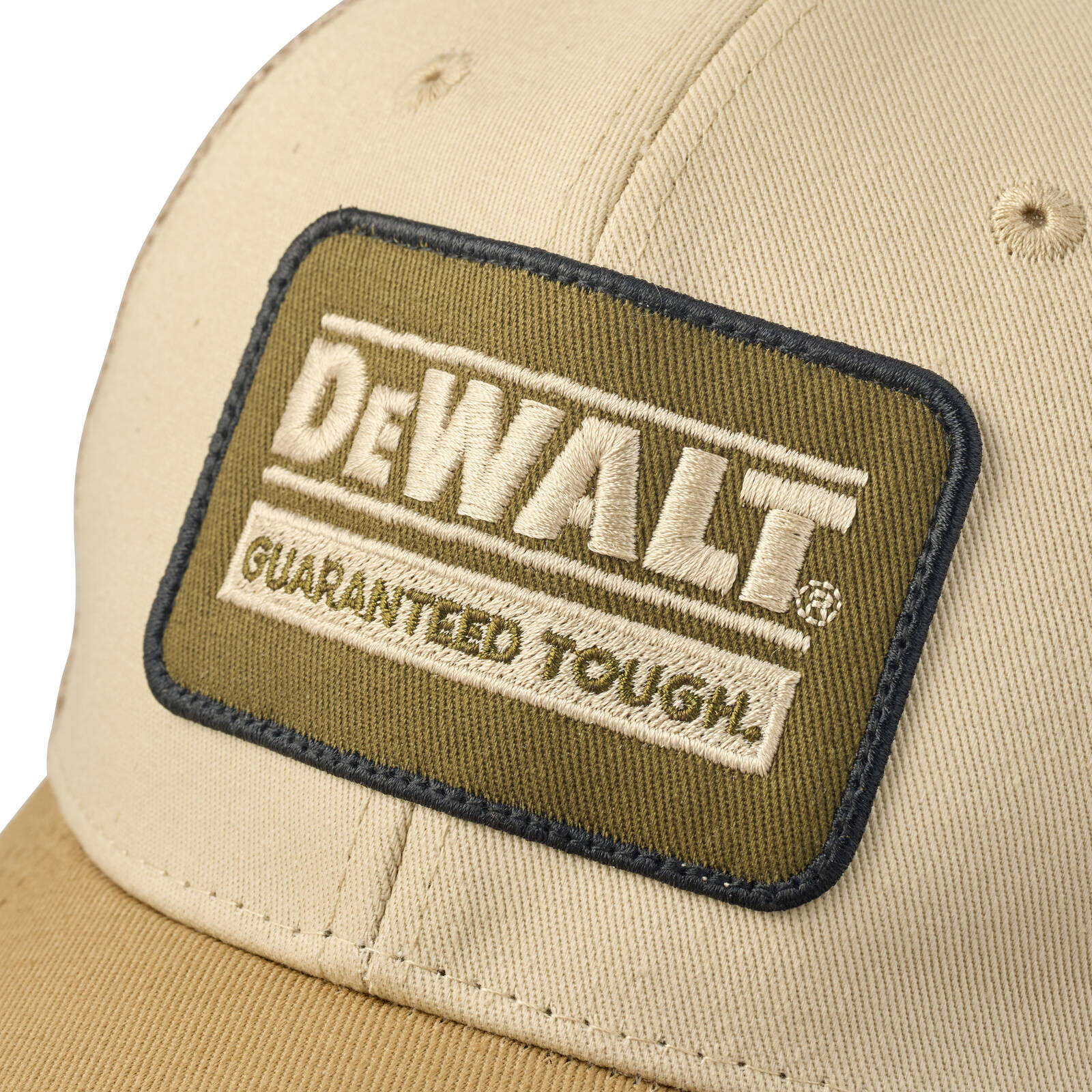 DEWALT Brown Oakdale Coolmax Trucker Hat - Acrylic Mesh, Adjustable
