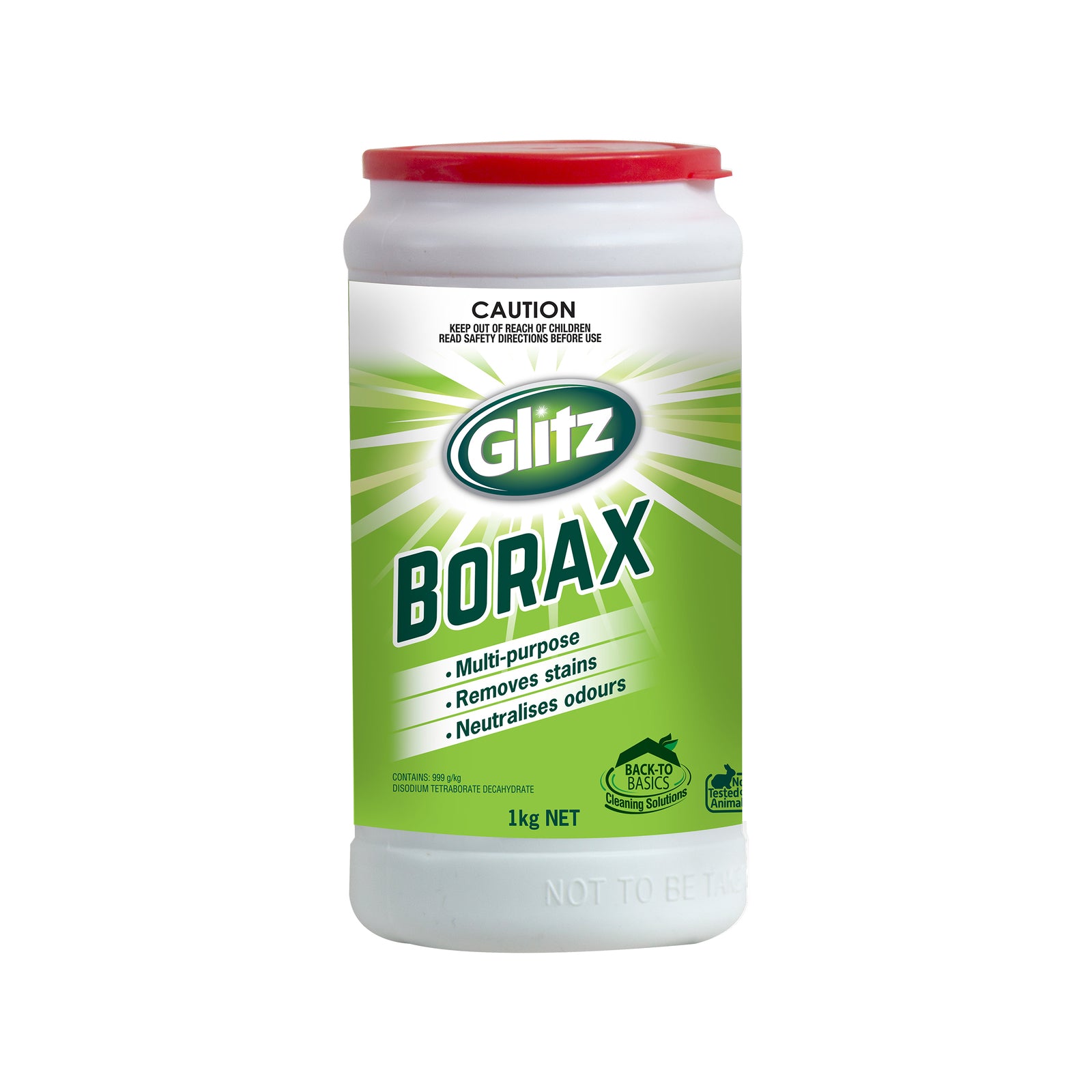 Glitz Borax Multi-Purpose Cleaner 1kg - Powder Stain Remover & Deodoriser