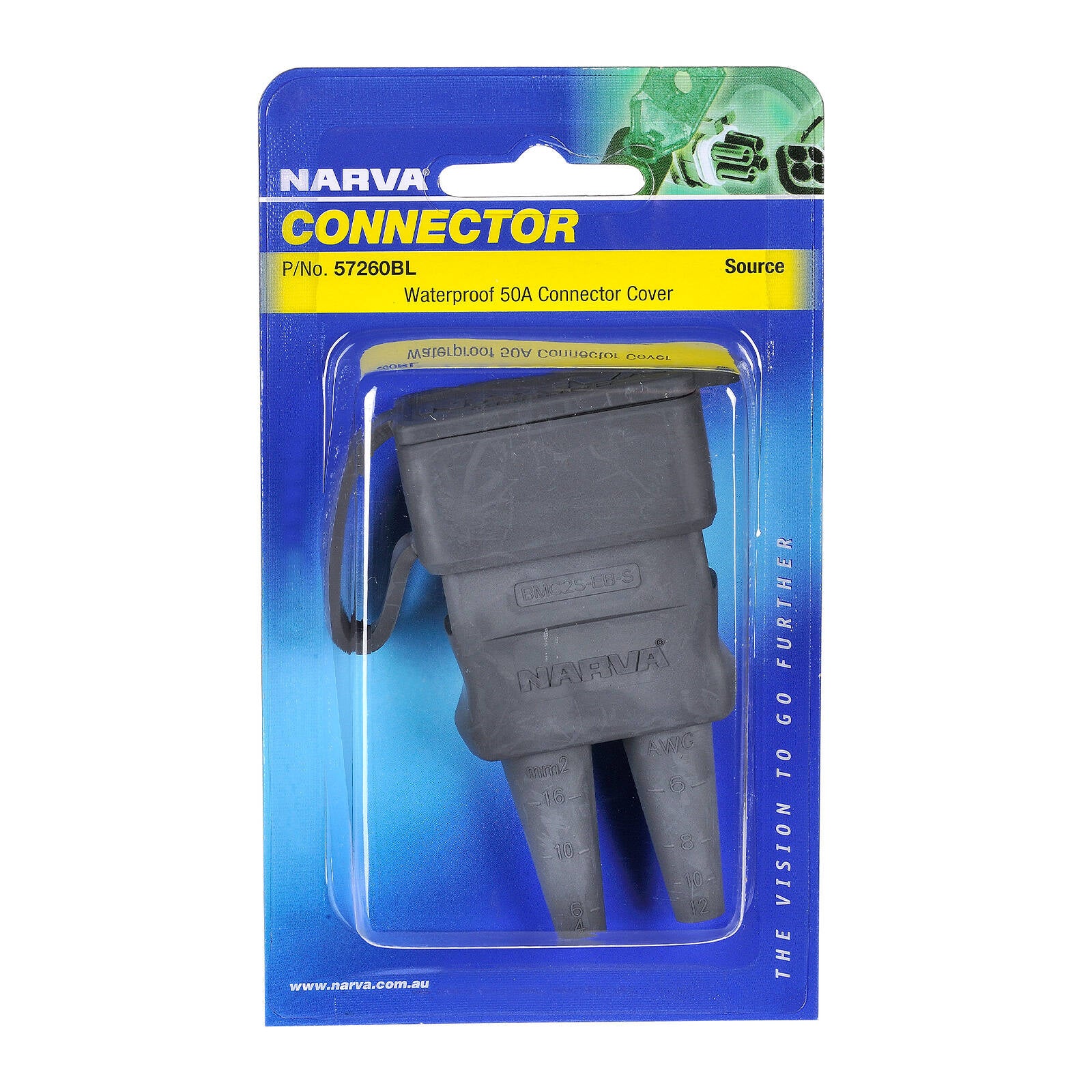 Narva Grey IP64 Weatherproof Source Cover to Suit 50A Heavy Duty Connector