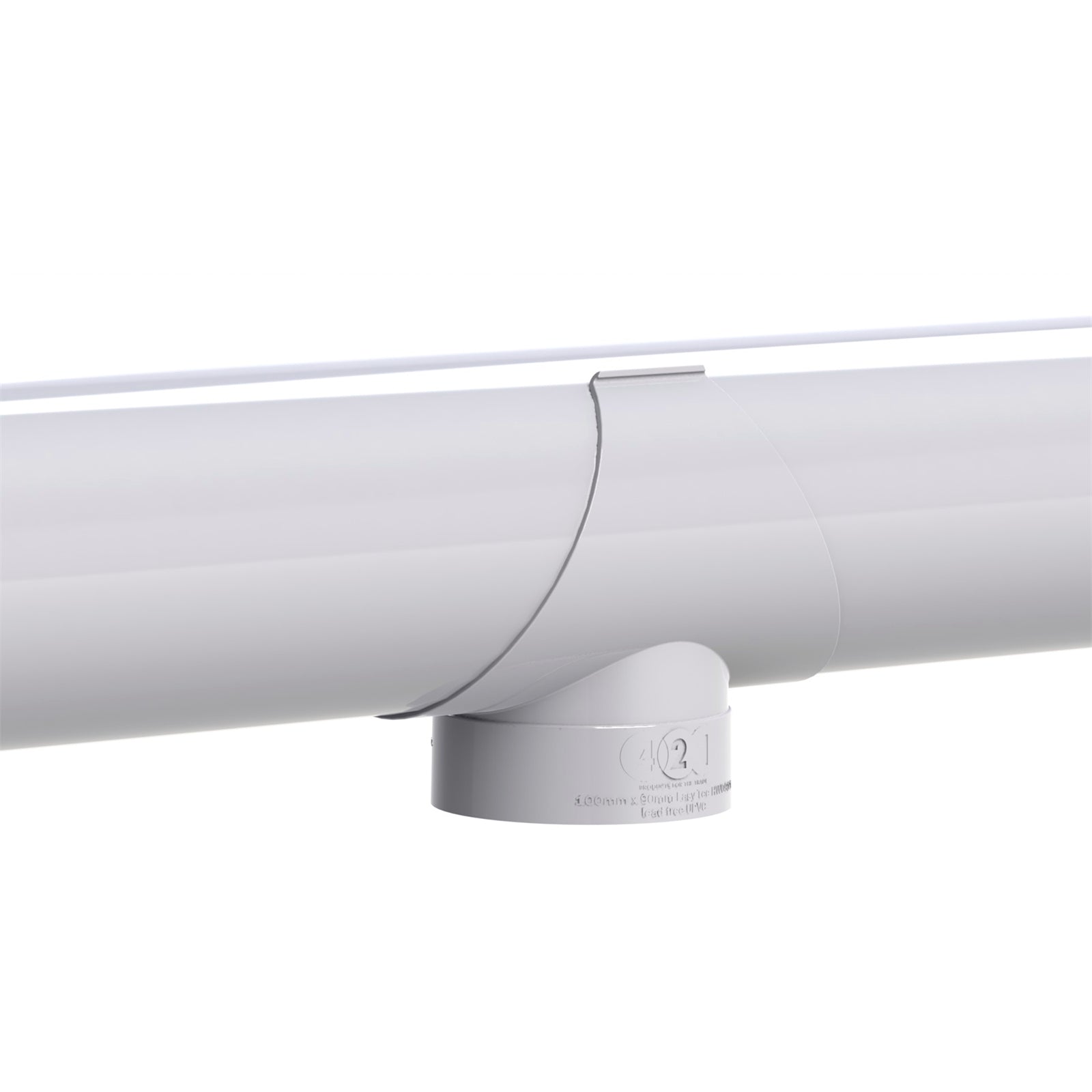 Rain Harvesting 100 x 90mm Easy Tee Junction White Access Port