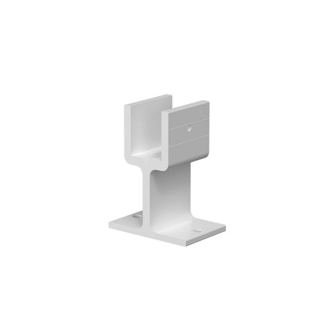 PEAK White Aluminium Deck Balustrade Heavy Duty Base Rail Support 2 Pack