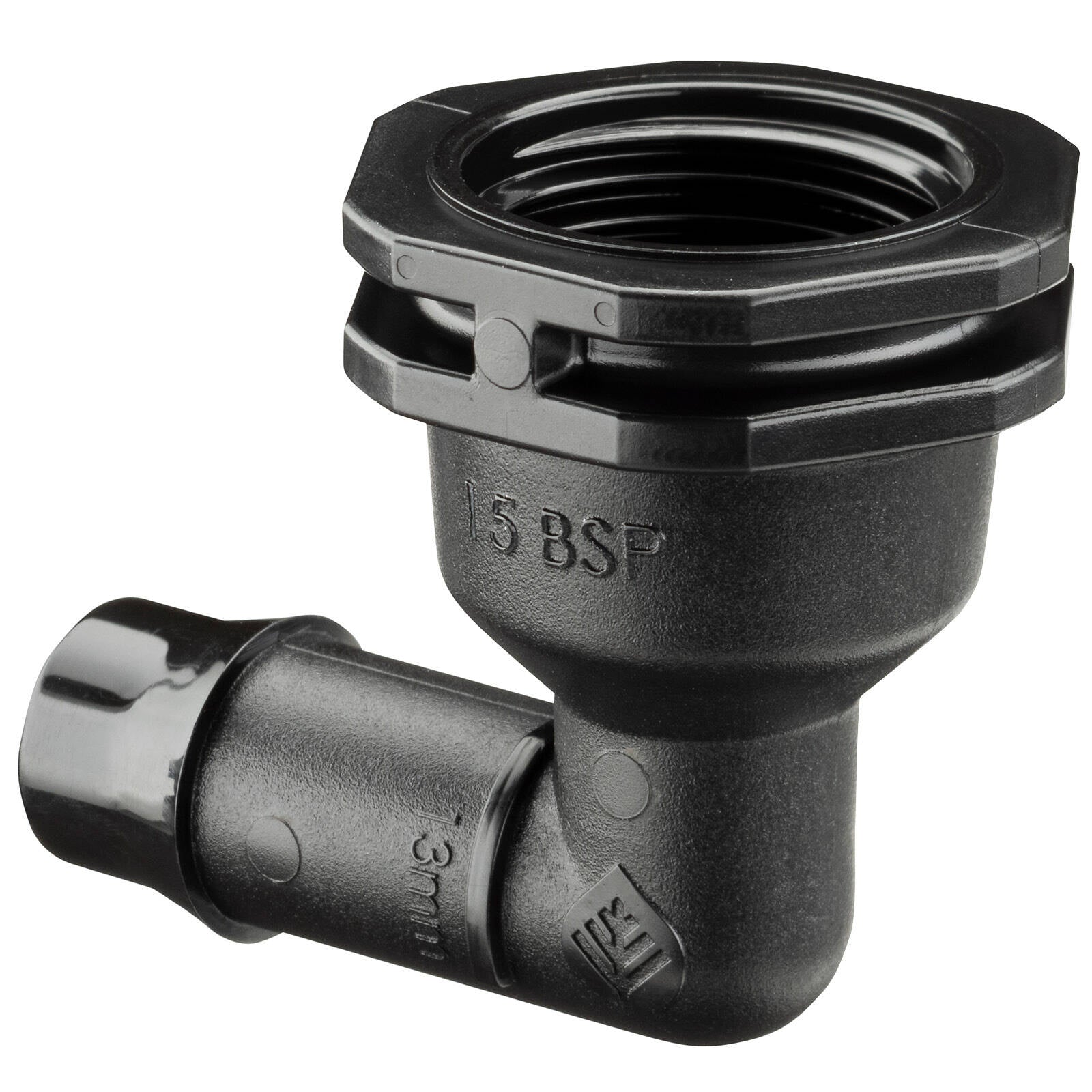 Pope 13 x 15mm Barbed Female Threaded Elbow - Single