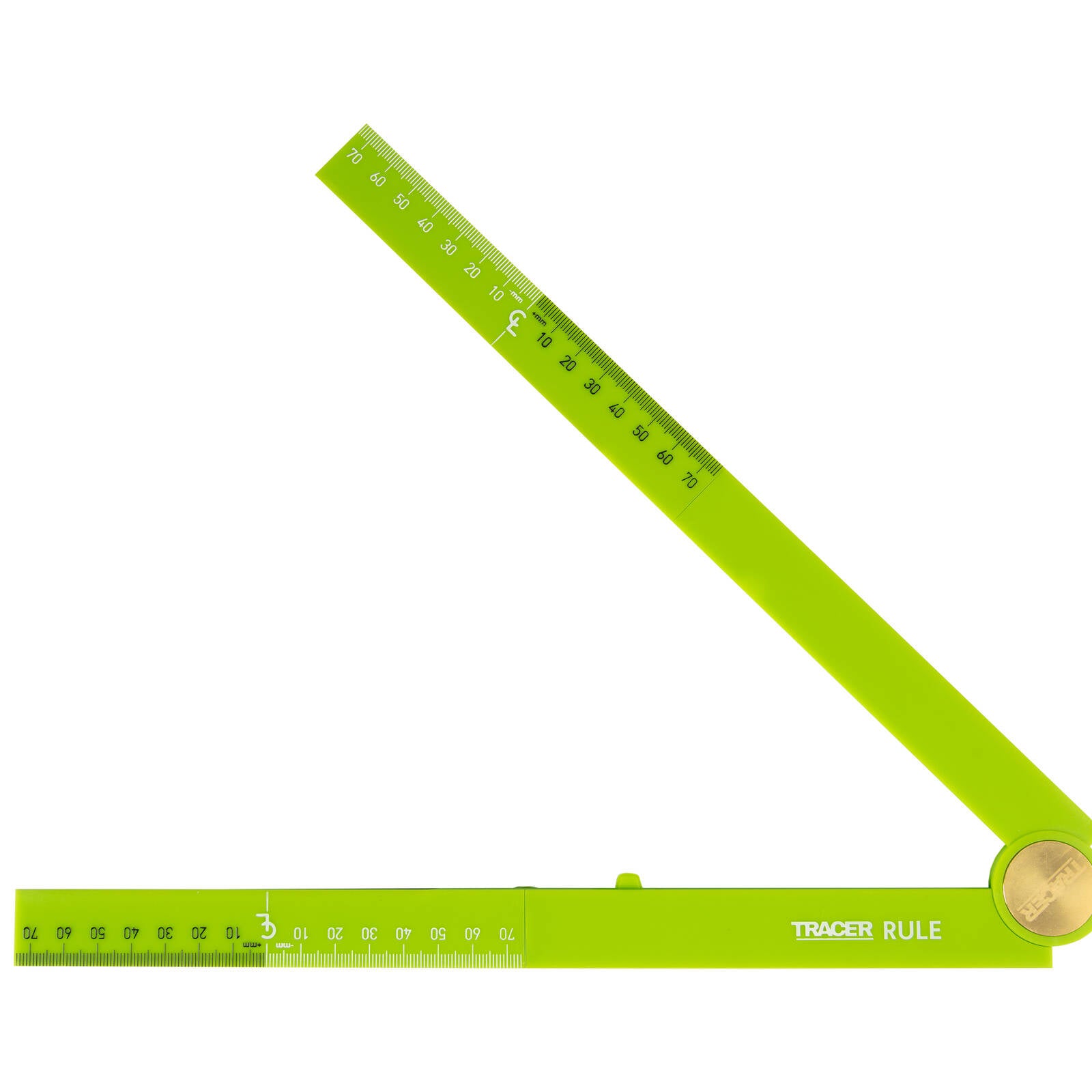 TRACER 600mm Pro Rule with Angle Finder, Easy-Read Increments