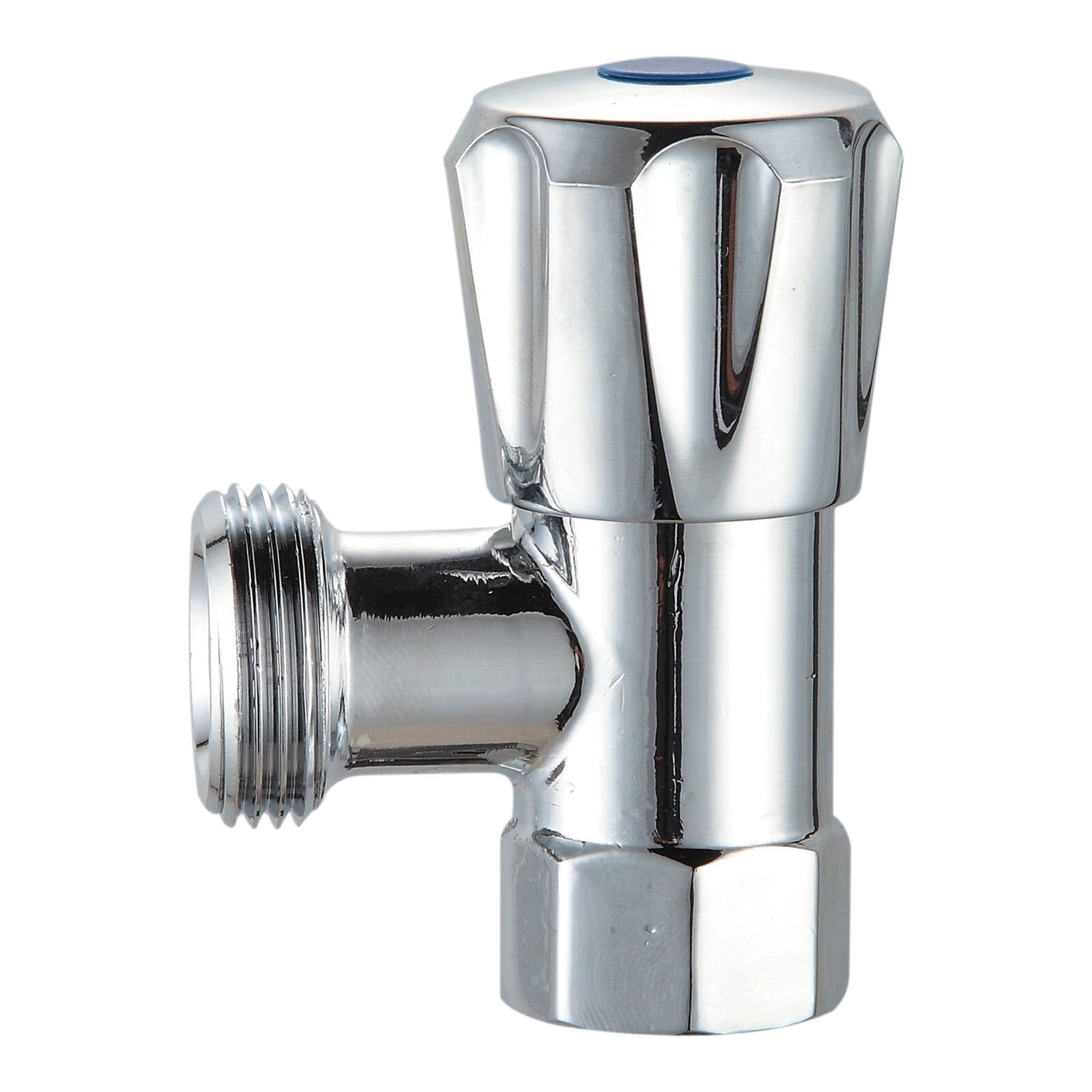 Kinetic 20mm Chrome Washing Machine Cock, Lead Free Brass, Hot & Cold Water