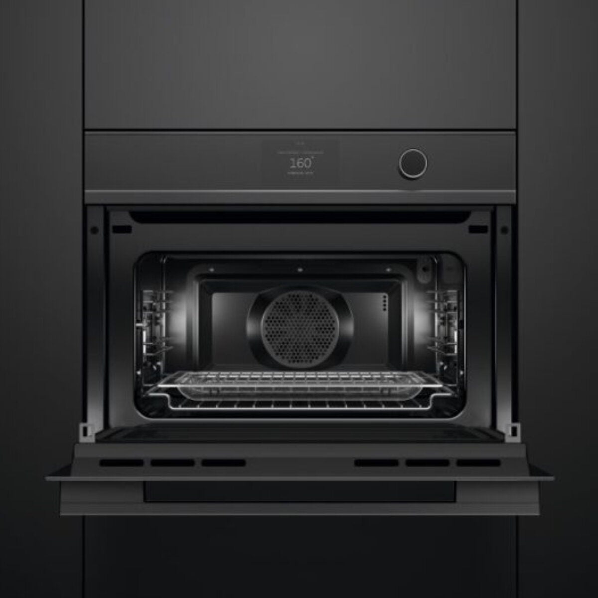 Fisher & Paykel Series 9 60cm Combi-Microwave Oven 49L - 22 Functions - WiFi - Air Fry - OM60NDTDB1
