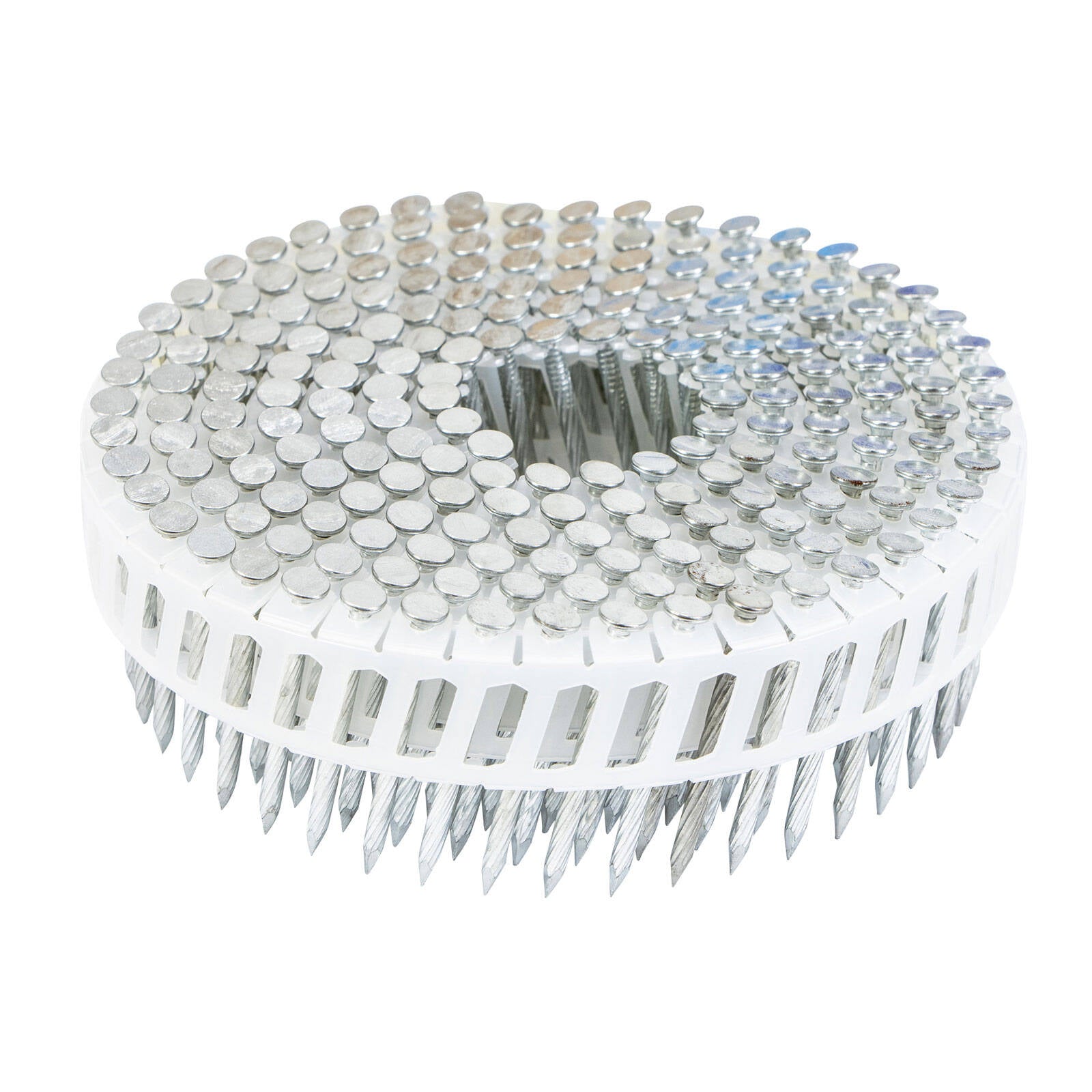 Titan 38 x 2.5mm Hardened Electro Galvanised Collated Coil Nail Screw - 3600 Pack