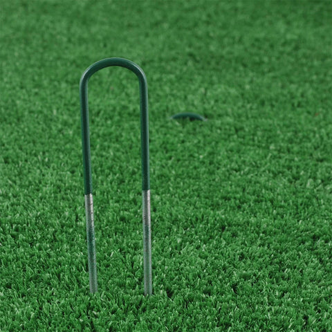 Jack 3 x 150mm Steel Turf Pegs - 100 Pack, Green