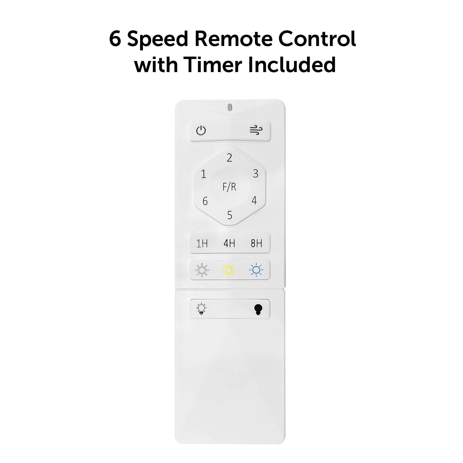Brilliant Lighting 52" White LED CCT Inaya DC Ceiling Fan with Light & Remote 22700/05