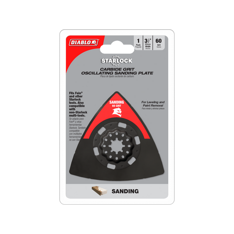 Diablo 90mm 60 Grit Starlock Carbide Multi-Tool Sanding Plate 2608F02271