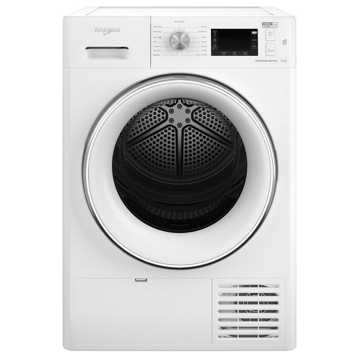 Whirlpool Heat Pump Dryer - 8 Star Energy Rating - FreshCare+ - Woolmark Blue - White - WHP80250