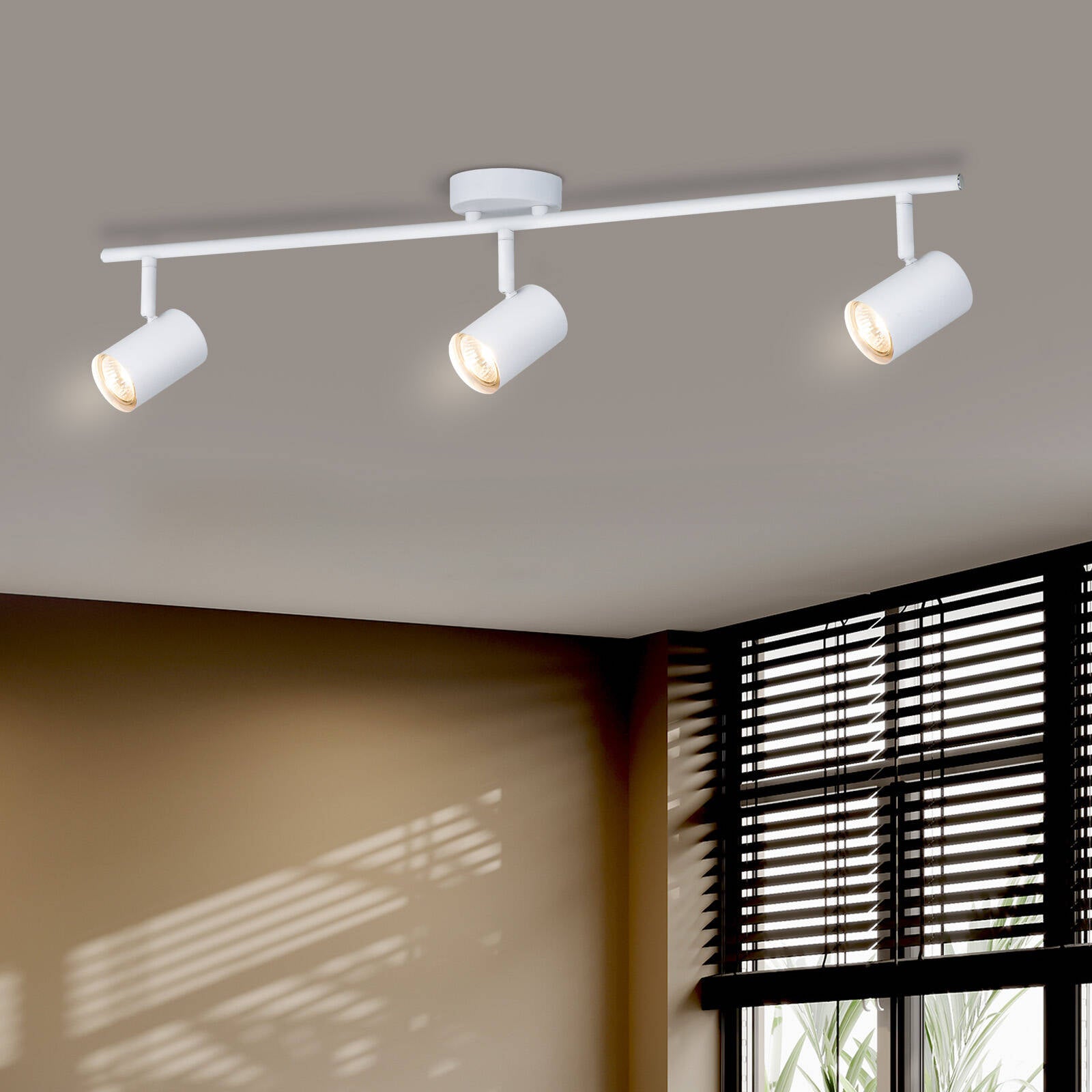 Verve Design Gabriella White 3 Head Adjustable GU10 Spotlight - Hardwired Indoor (SL2210WH)