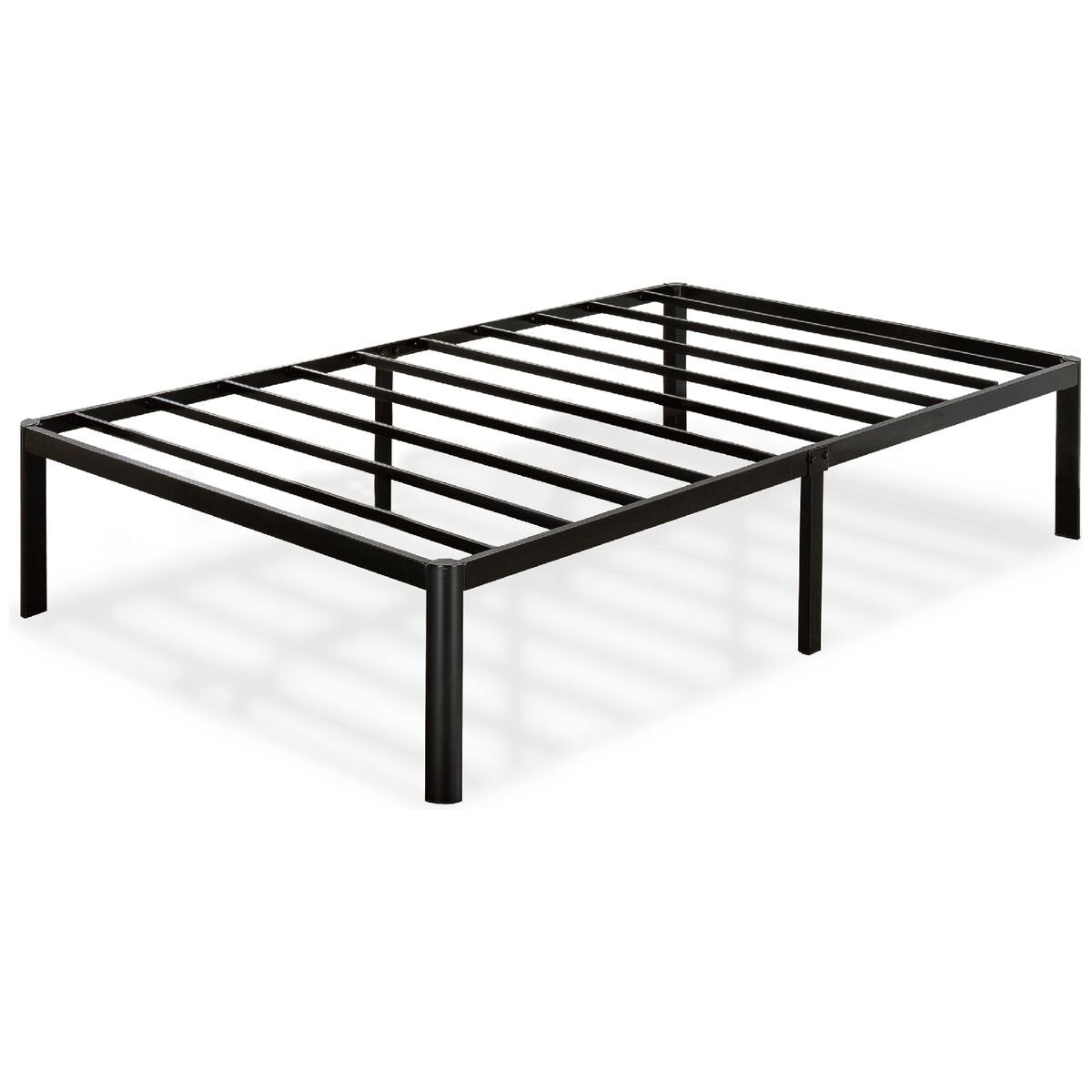 Zinus Single metal bed frame - black steel, steel slats, tool-free setup - AU-MPRC-16S