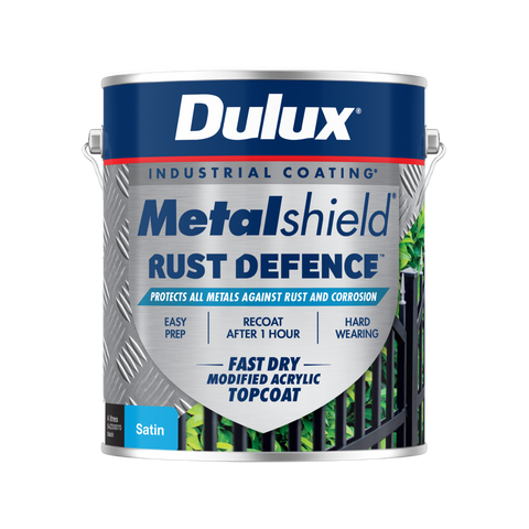Dulux Metalshield Rust Defence 4L Black Satin