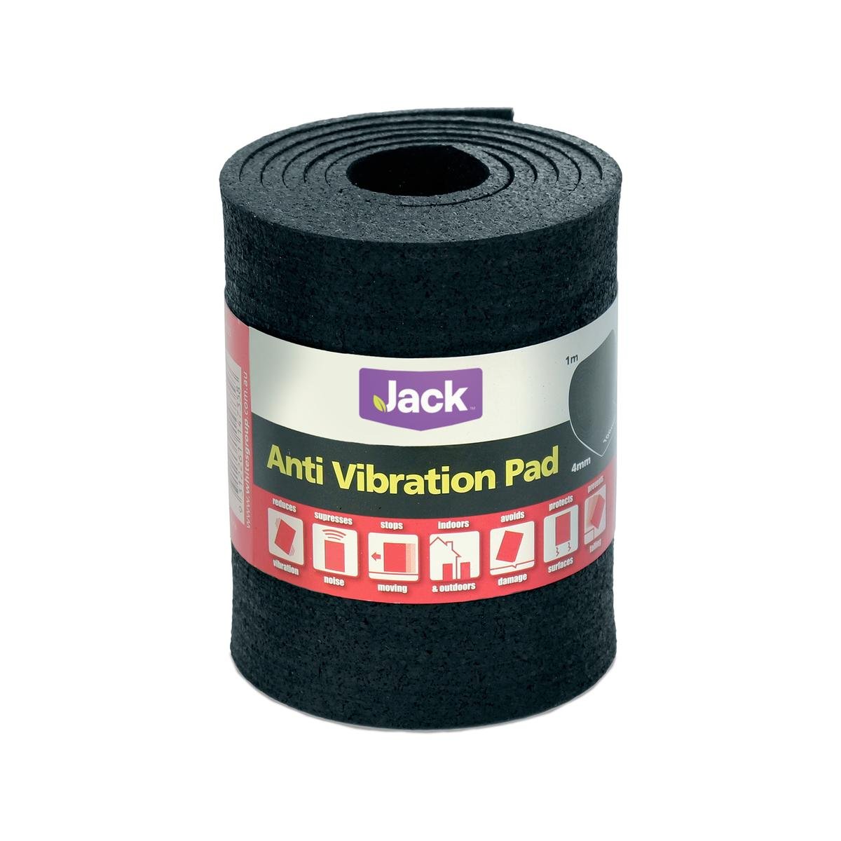 Jack 100mm x 1m x 4mm Anti Vibration Pad - Rubber