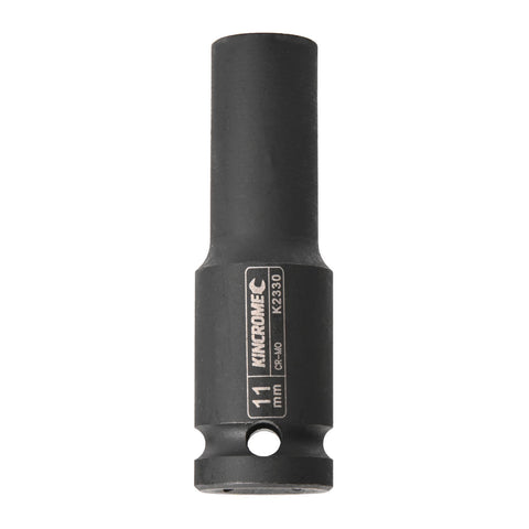 Kincrome 11mm 1/2" Drive Chrome Molybdenum Deep Impact Socket Black