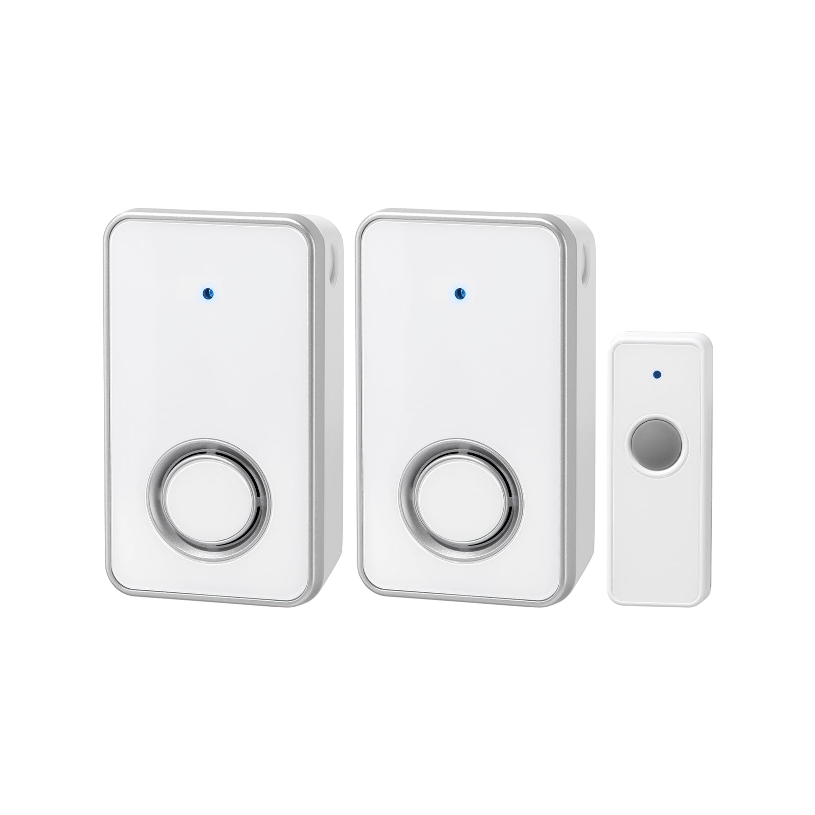 Arlec 80m Plug In Wireless Door Chime White 38 Sounds - 2 Pack