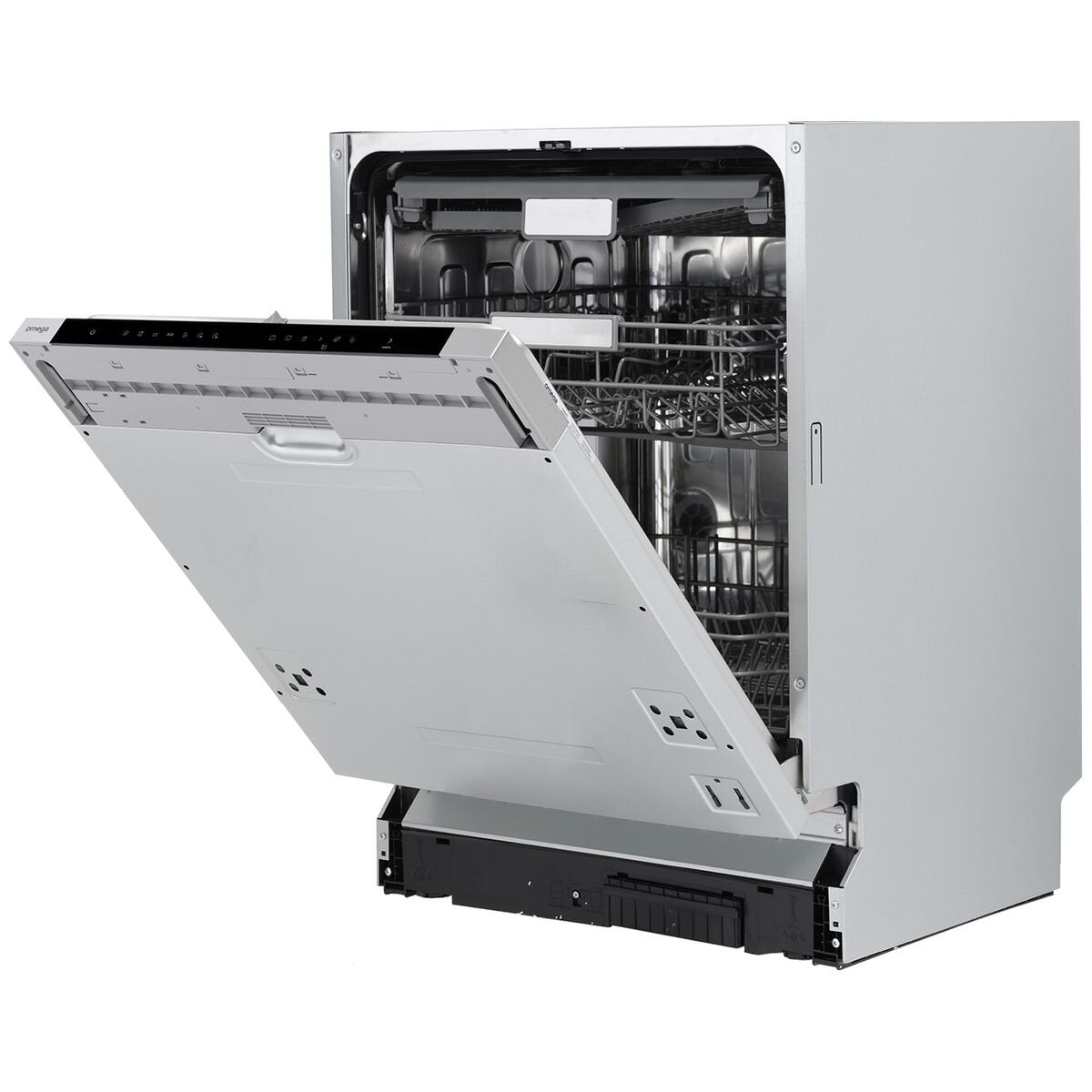 Omega 60cm Fully Integrated Dishwasher - 15 Place Settings, Auto Open Drying, Seven Programs - ODWIF6015
