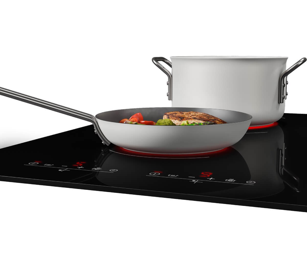 Beko 90cm Induction Cooktop - Black Ceramic Glass, 5 Zones, IndyFlex Zone, Touch Controls - BCT901IGN