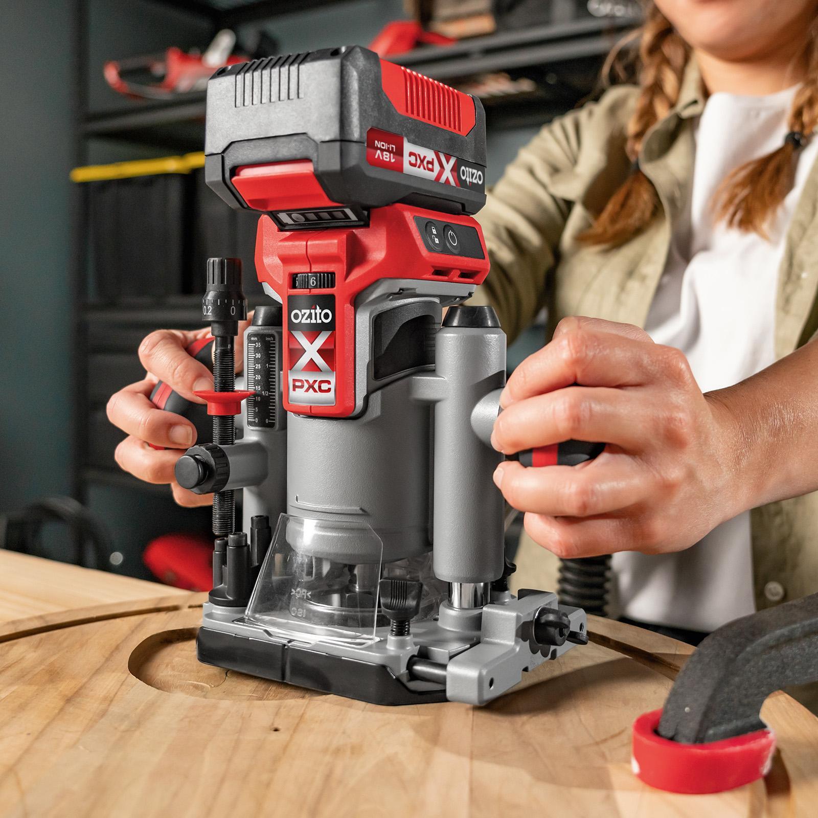 Ozito PXC 18V Brushless Cordless Plunge Router - Skin Only PXBPRS-018