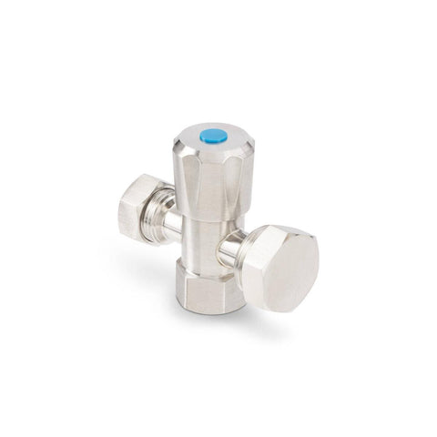 Brasshards 2 Way Under Sink Valve 20mm x 15mm Stainless Steel - Durable Design - Easy Installation - SuperSaverAU - view 1